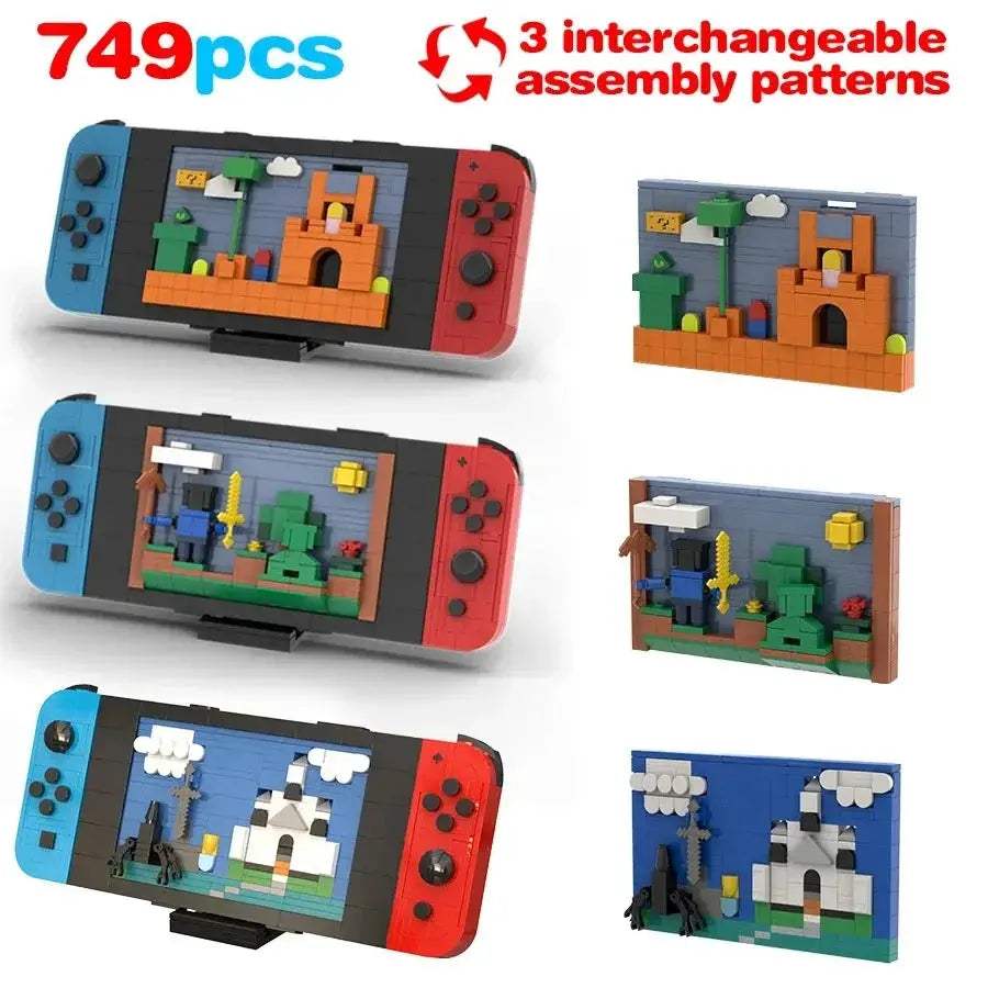 Retro Gaming Console Building Blocks Set Lego Compatible - ToylandEU