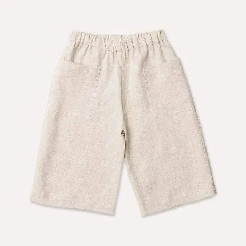 Retro Girls Cotton And Linen Ankle-Length Pants TZ157 - ToylandEU