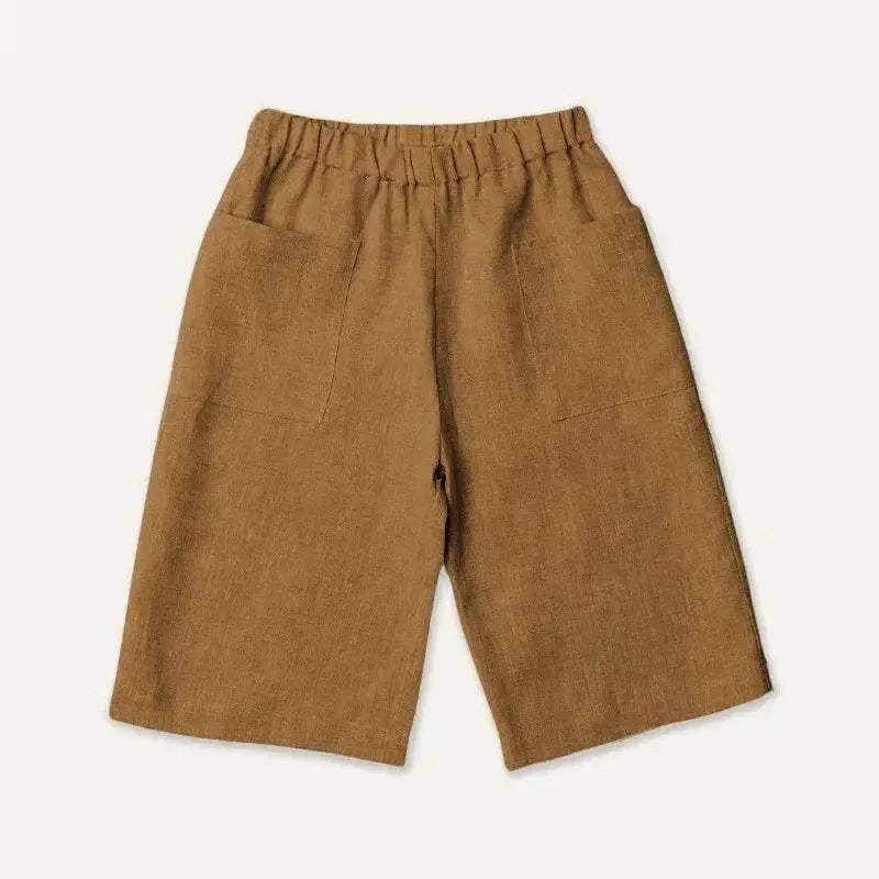 Retro Girls Cotton And Linen Ankle-Length Pants TZ157 - ToylandEU