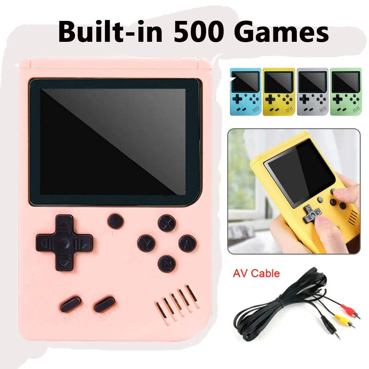  Retro Handheld Game Console 500 Built In Classics -  ToylandEU™