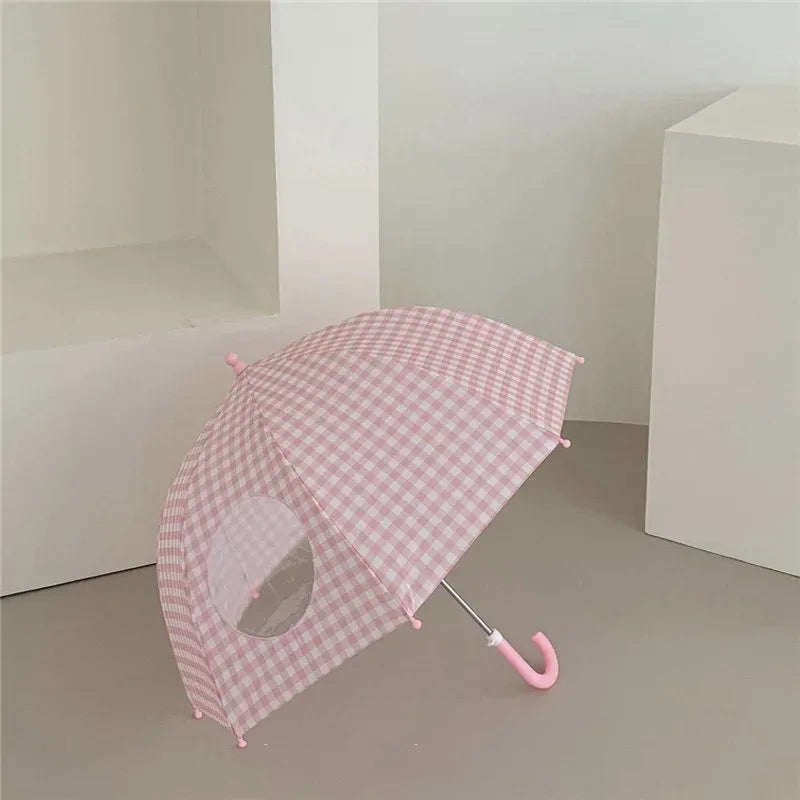 Retro Plaid Children's Umbrella For Cute Street Photos - ToylandEU