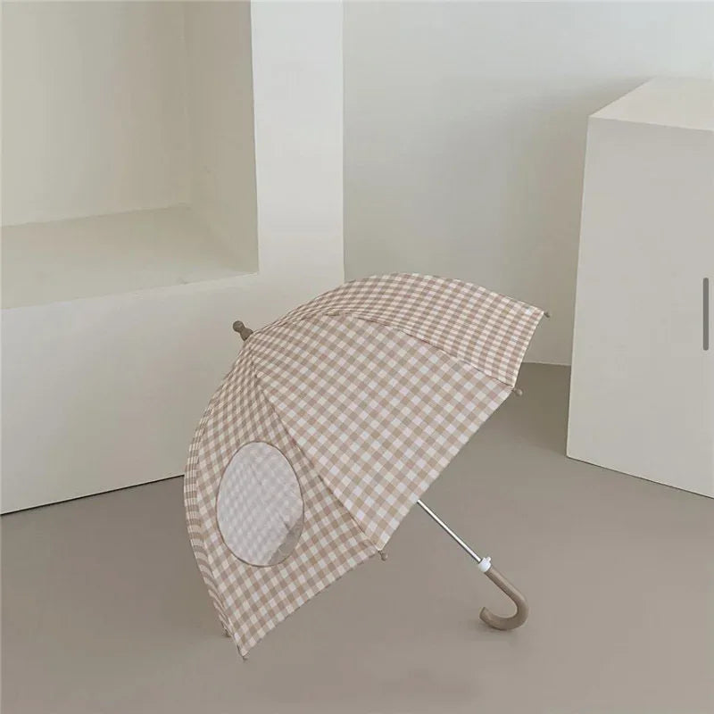 Retro Plaid Children's Umbrella For Cute Street Photos - ToylandEU