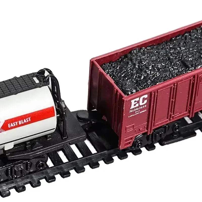 Retro Train Track Set With Lights For Kids Christmas Gift - ToylandEU