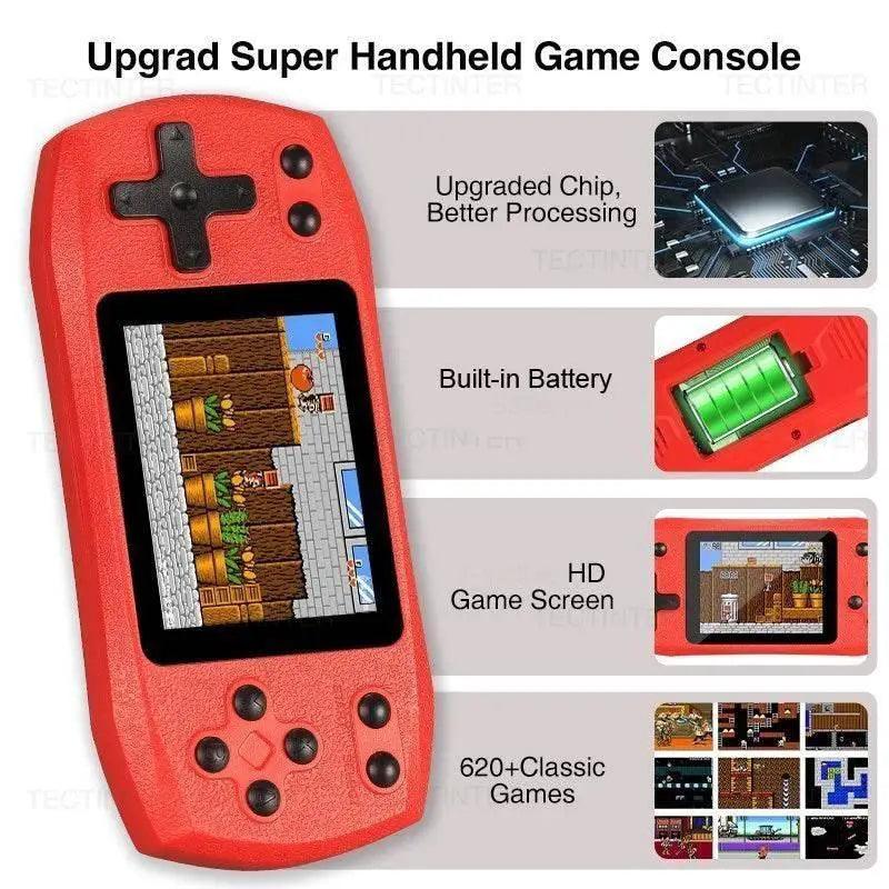  Retro Video Game Console Built in 620 Classic Games Portable Handheld Game Player Rechargeable Console AV Output -  ToylandEU™