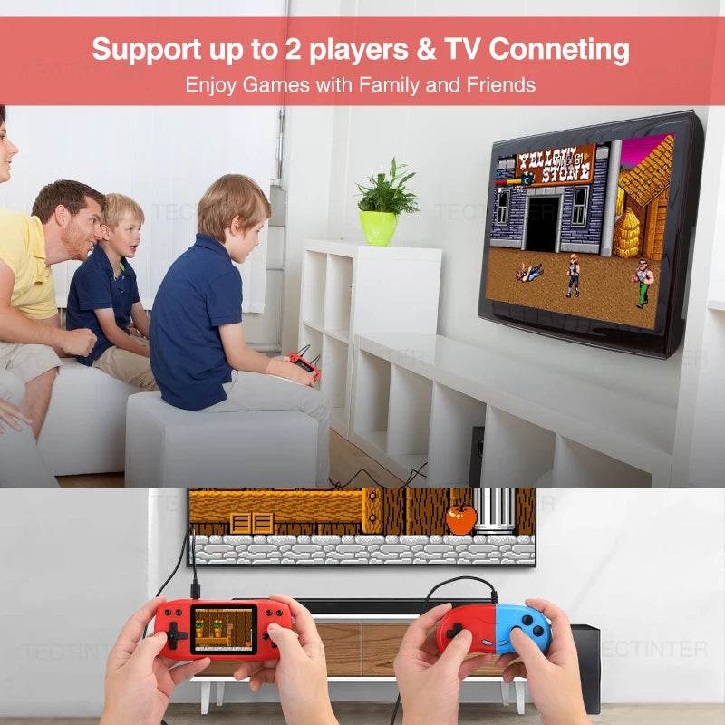 Retro Video Game Console Built in 620 Classic Games Portable Handheld Player - ToylandEU