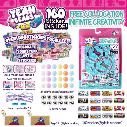 Reusable Colorful Sticker Rolls For Kids Creative Fun Bracelets - ToylandEU