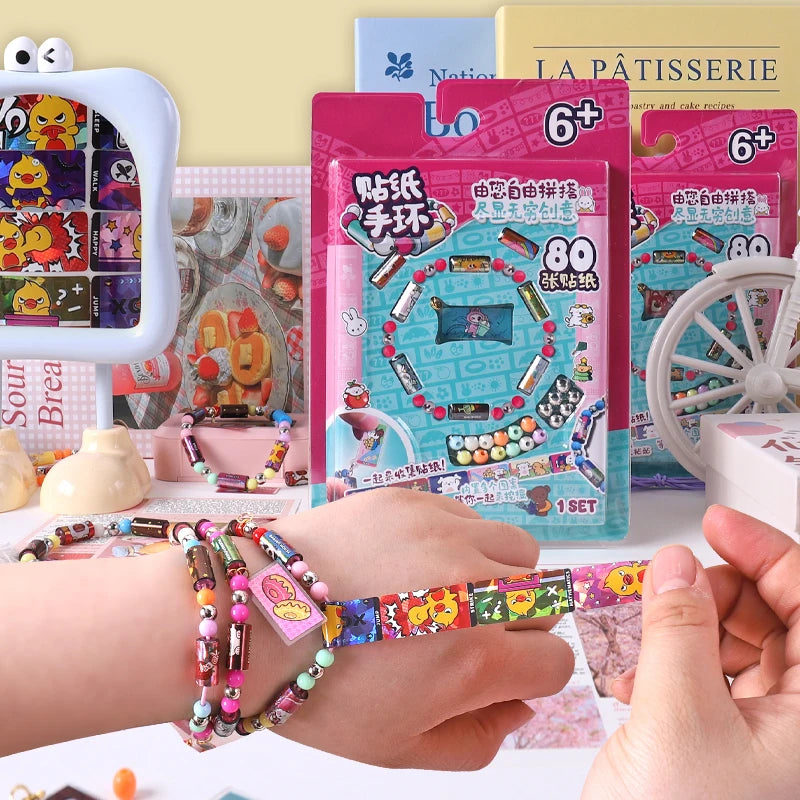 Reusable Colorful Sticker Rolls For Kids Creative Fun Bracelets - ToylandEU