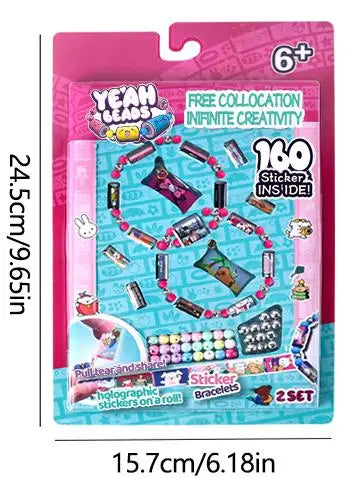 Reusable Colorful Sticker Rolls For Kids Creative Fun Bracelets - ToylandEU