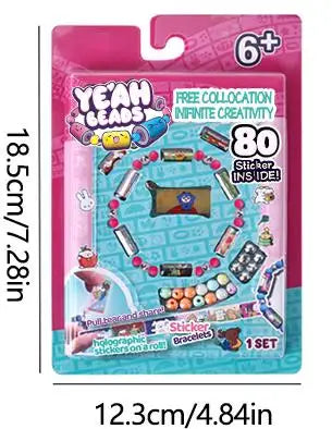 Reusable Colorful Sticker Rolls For Kids Creative Fun Bracelets - ToylandEU