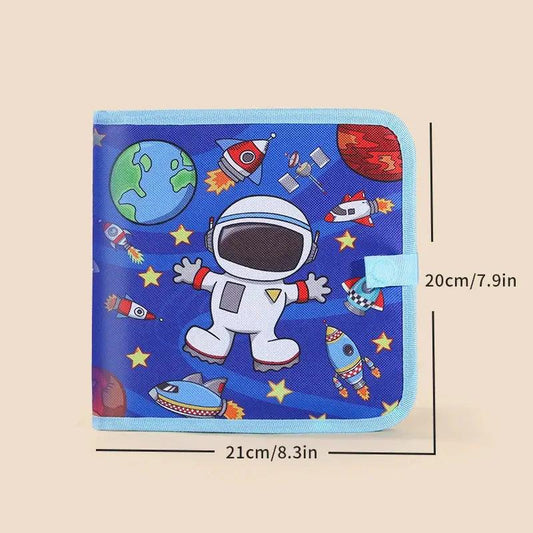  Reusable Kids Blackboard Book With 12 Color Pens -  ToylandEU™