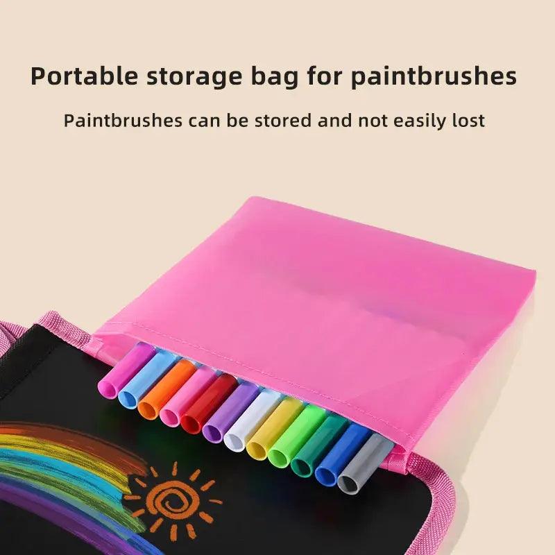  Reusable Kids Blackboard Book With 12 Color Pens -  ToylandEU™