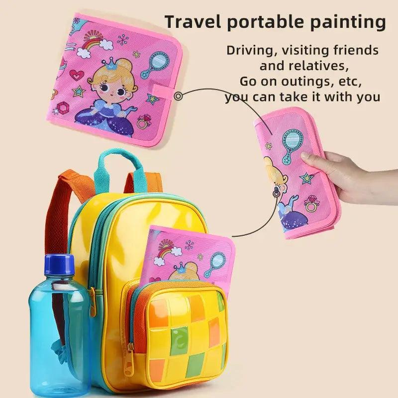  Reusable Kids Blackboard Book With 12 Color Pens -  ToylandEU™