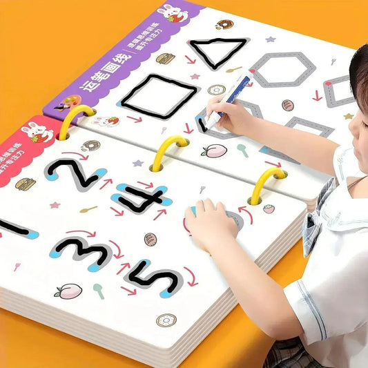  Reusable Kids Writing Workbook Erasable Pen CE Cert -  ToylandEU™