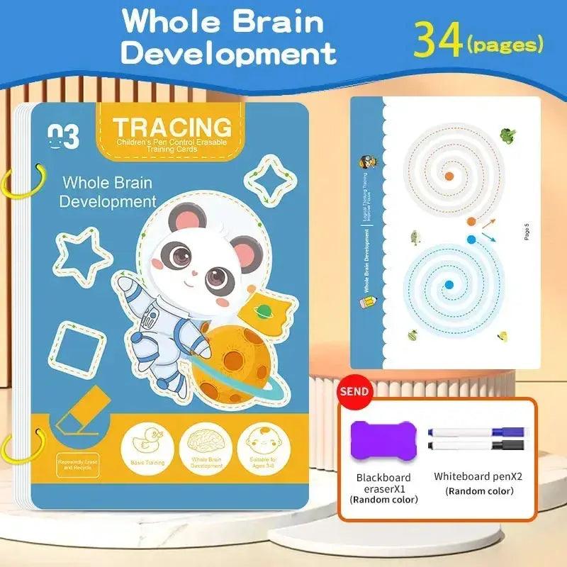  Reusable Kids Writing Workbook Erasable Pen CE Cert -  ToylandEU™