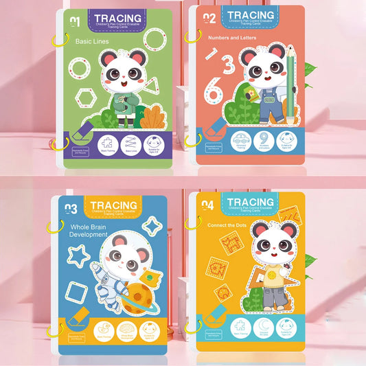 Reusable Kids Writing Workbook With Erasable Pen For Skill Building - ToylandEU