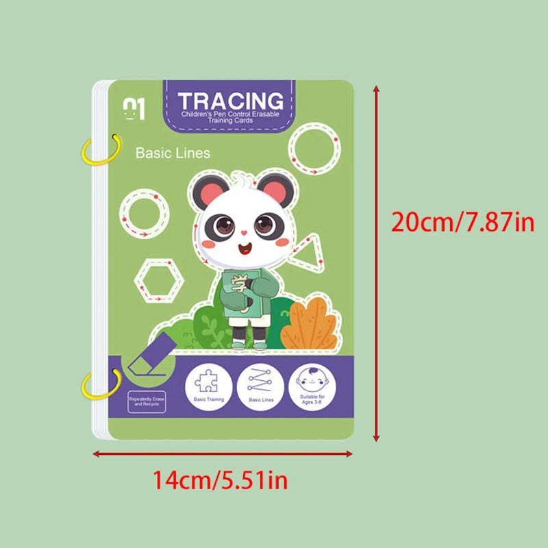 Reusable Kids Writing Workbook With Erasable Pen For Skill Building - ToylandEU