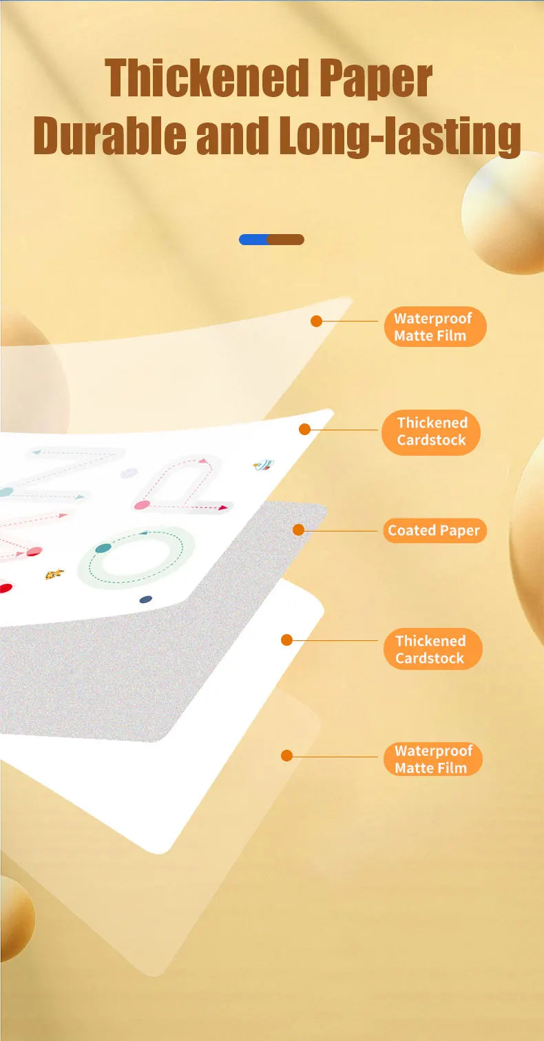 Reusable Kids Writing Workbook With Erasable Pen For Skill Building - ToylandEU