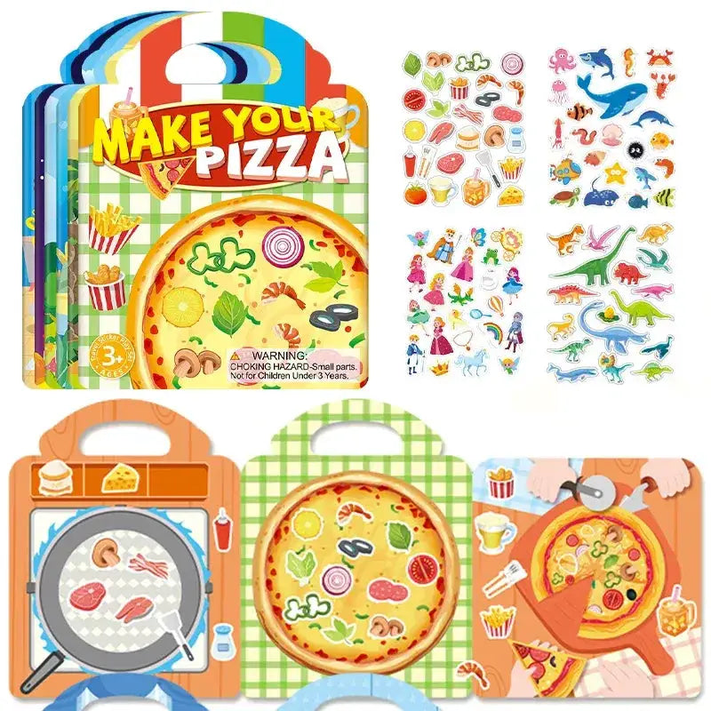 Reusable Sticker Books For Kids Ocean Animals Set Portable - ToylandEU