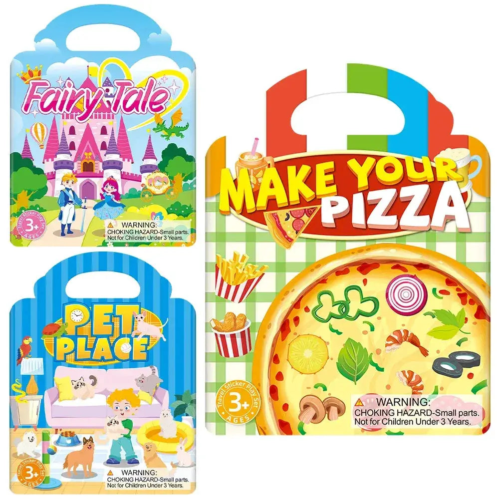 Reusable Sticker Books For Kids Ocean Animals Set Portable - ToylandEU