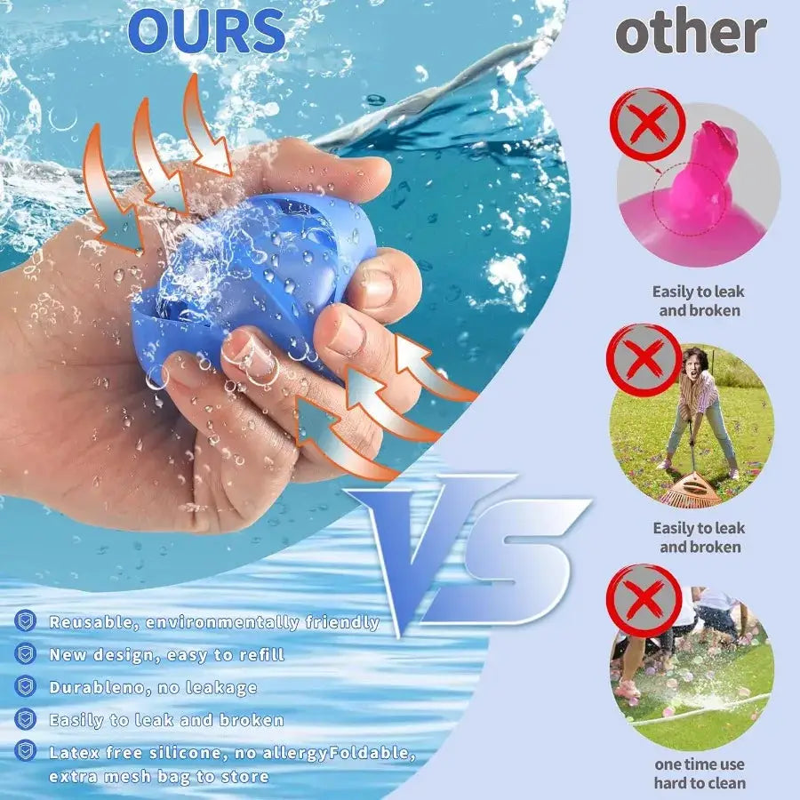  Reusable Water Balloons QuickFill For Outdoor Fun -  ToylandEU™