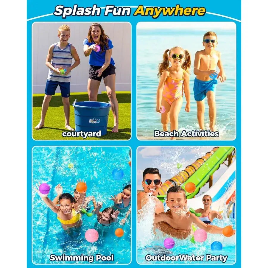  Reusable Water Bomb Balloons For Kids Outdoor Fun -  ToylandEU™