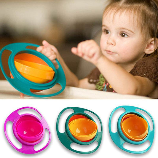 Revolutionary Rotating Spill-Proof Bowl for Easy Mealtime Cleanup - ToylandEU
