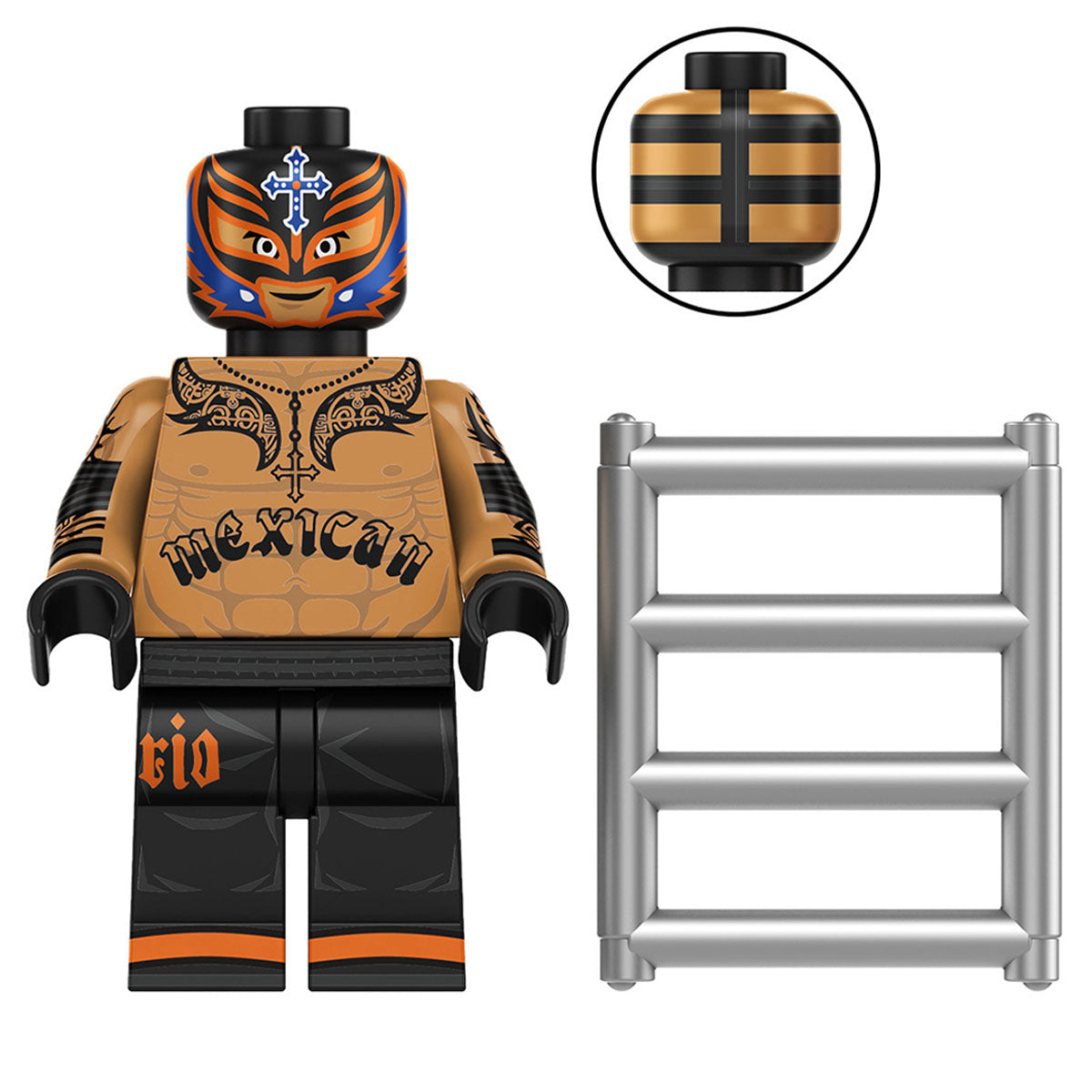 Rey Mysterio Minifigure | Building Block Compatible | Toylandeu™