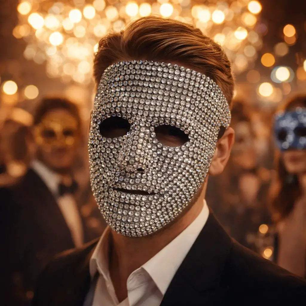  Rhinestone Dancer Mask Ball Mask Sparkling Glam Nights -  ToylandEU™