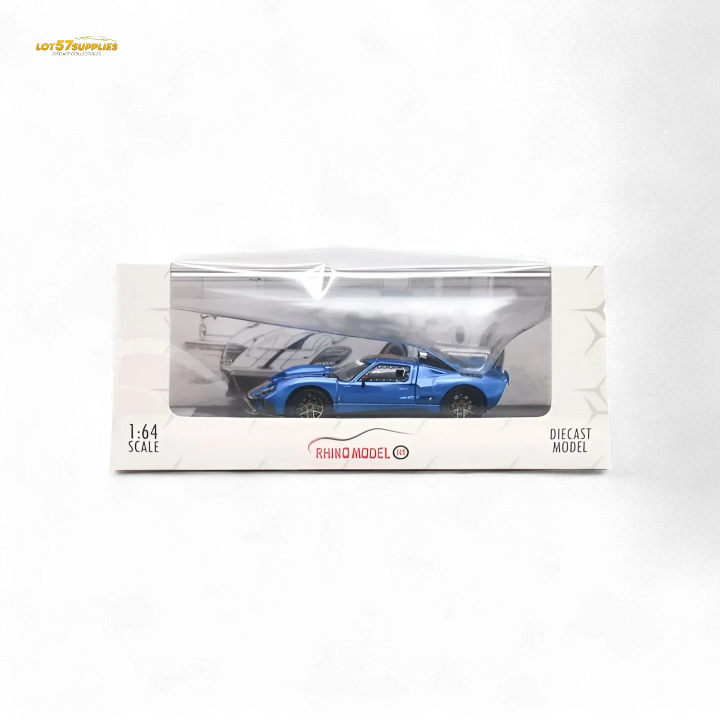 Rhino Model Ford GT40 - Blue 1:64 - ToylandEU