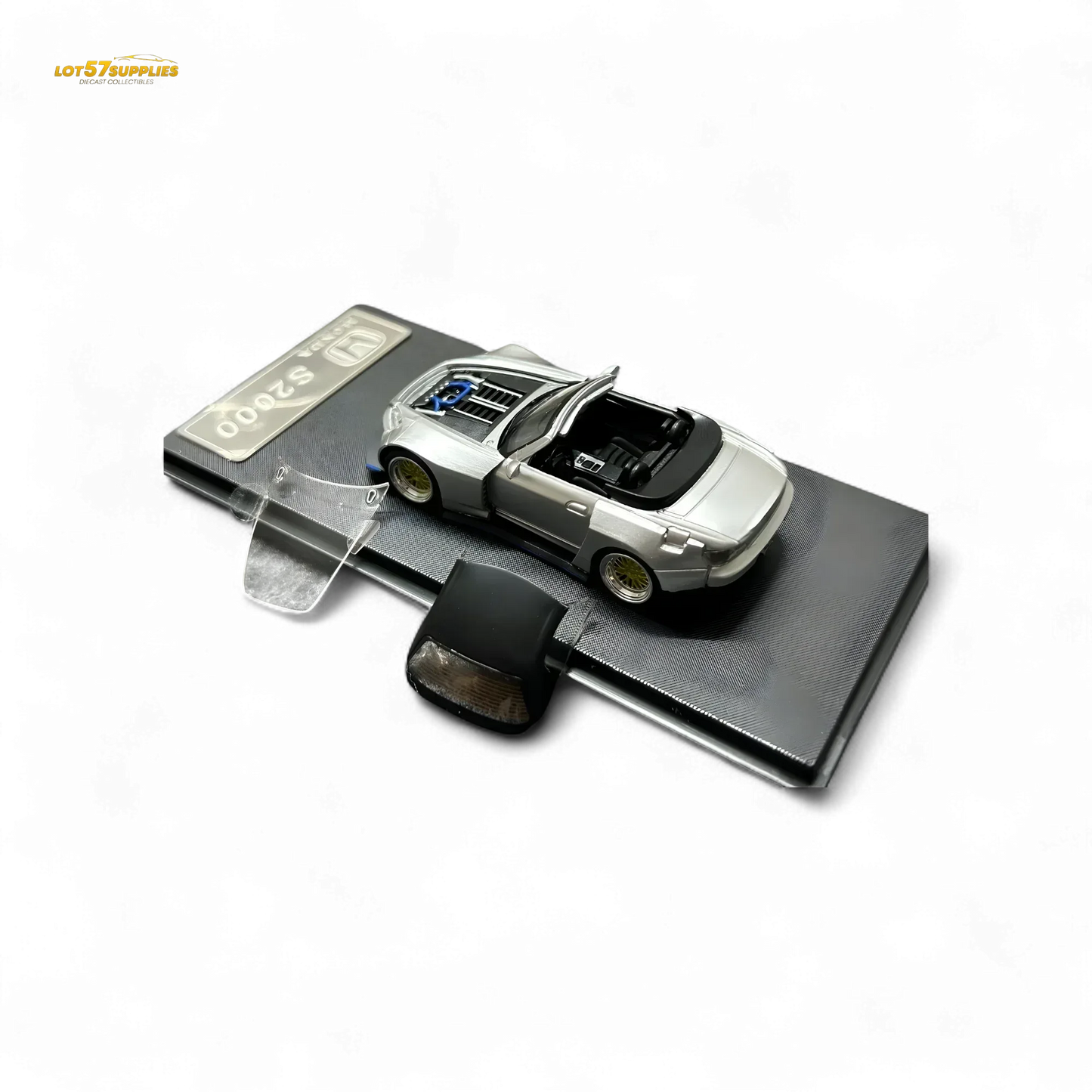 Rhino Model RM 1:64 Honda S2000 Wide-Body Roadster Silver - ToylandEU