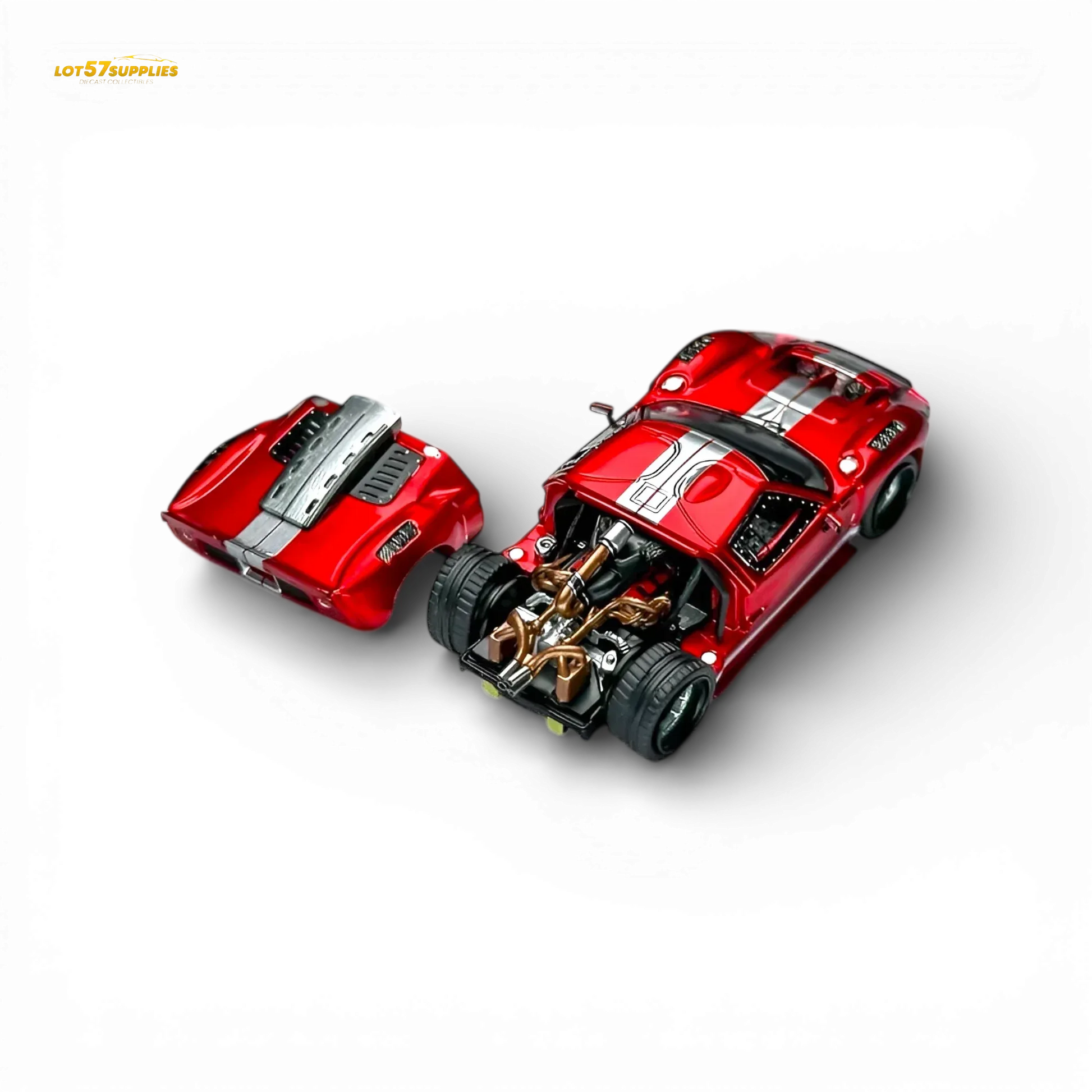 Rhino Model RM Ford GT40 Transparent Red 1:64 - ToylandEU