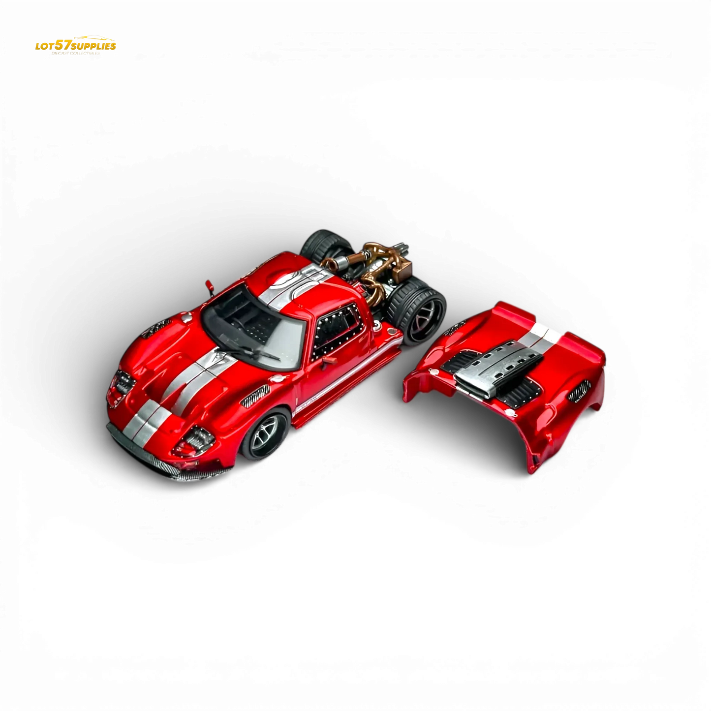 Rhino Model RM Ford GT40 Transparent Red 1:64 - ToylandEU
