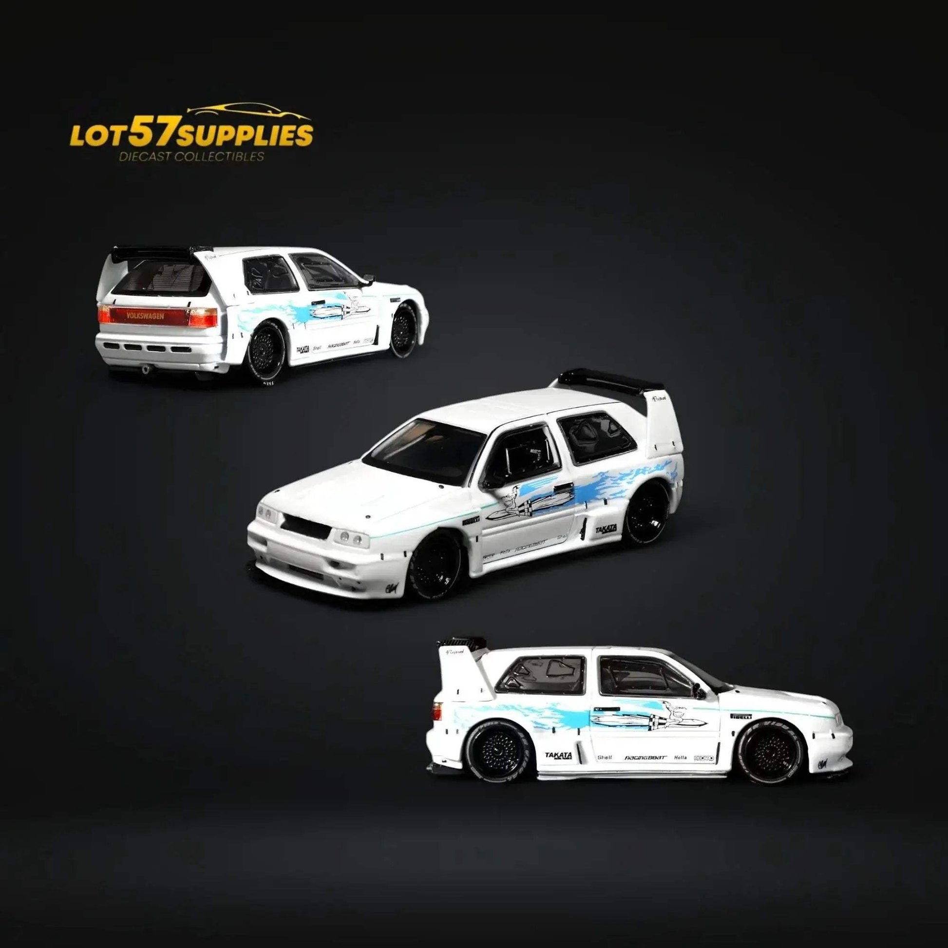 Rhino Model VW Golf Mk3 Concept - White Fast & Furious Livery 1:64 - ToylandEU