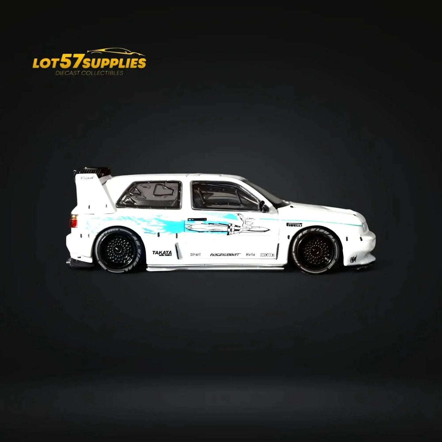 Rhino Model VW Golf Mk3 Concept - White Fast & Furious Livery 1:64 - ToylandEU