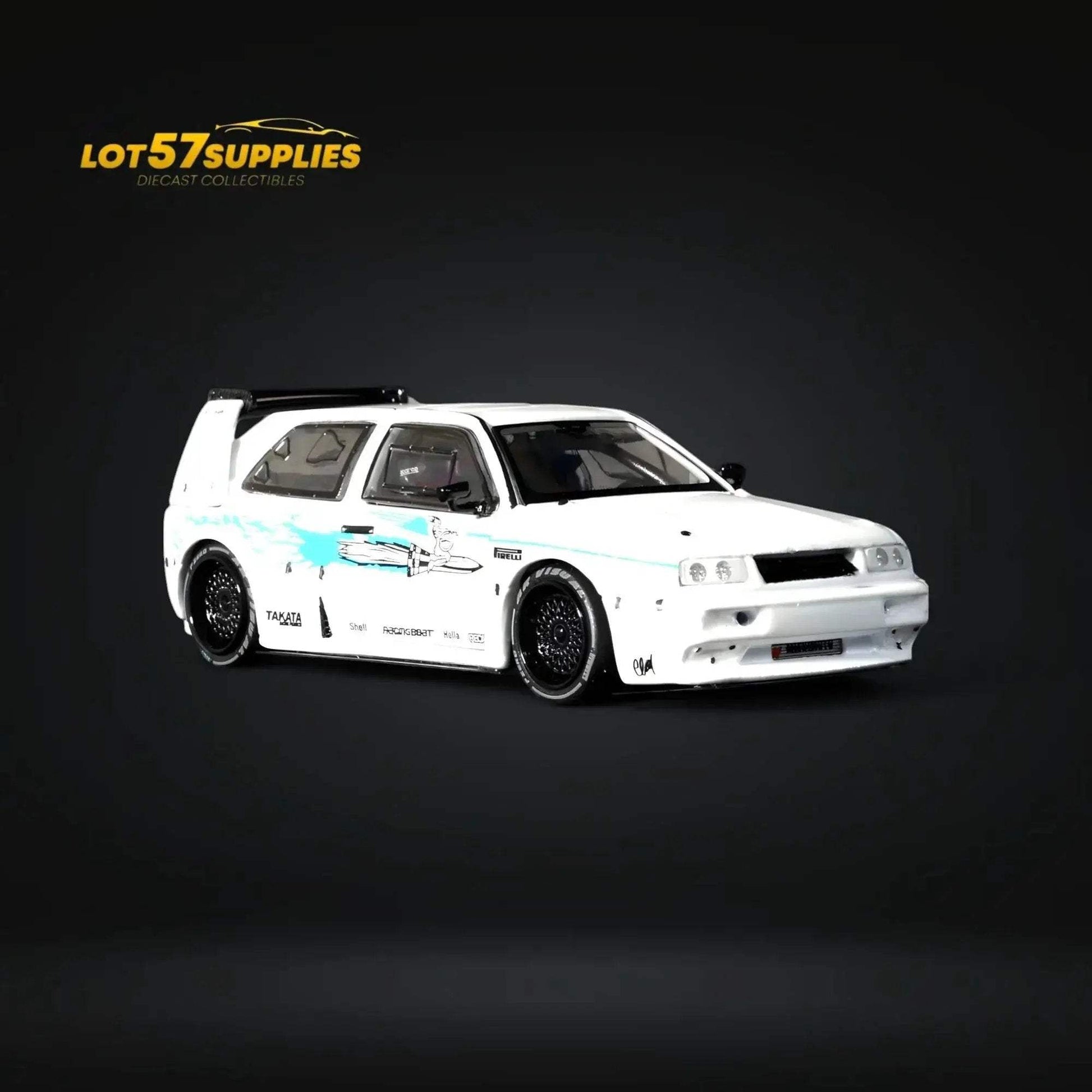 Rhino Model VW Golf Mk3 Concept - White Fast & Furious Livery 1:64 - ToylandEU