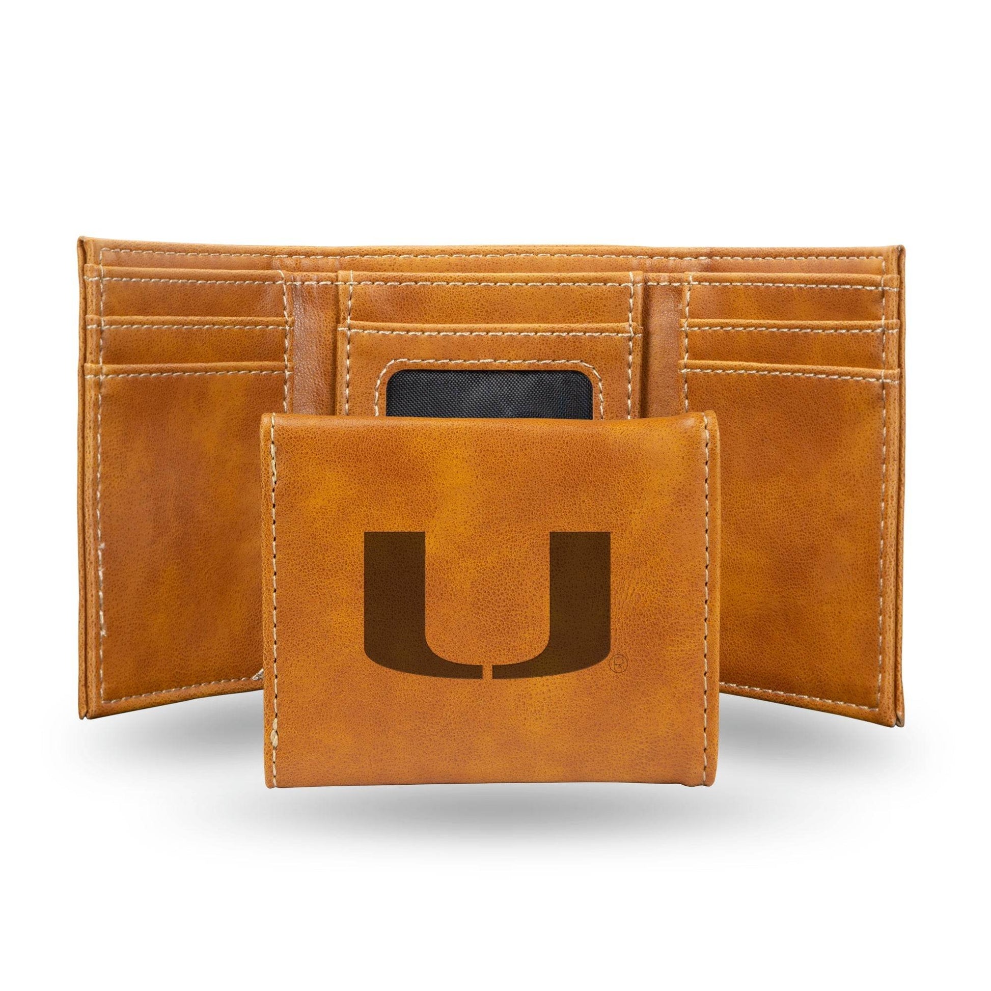 Rico Miami Hurricanes Trifold Wallet Laser Engraved - ToylandEU