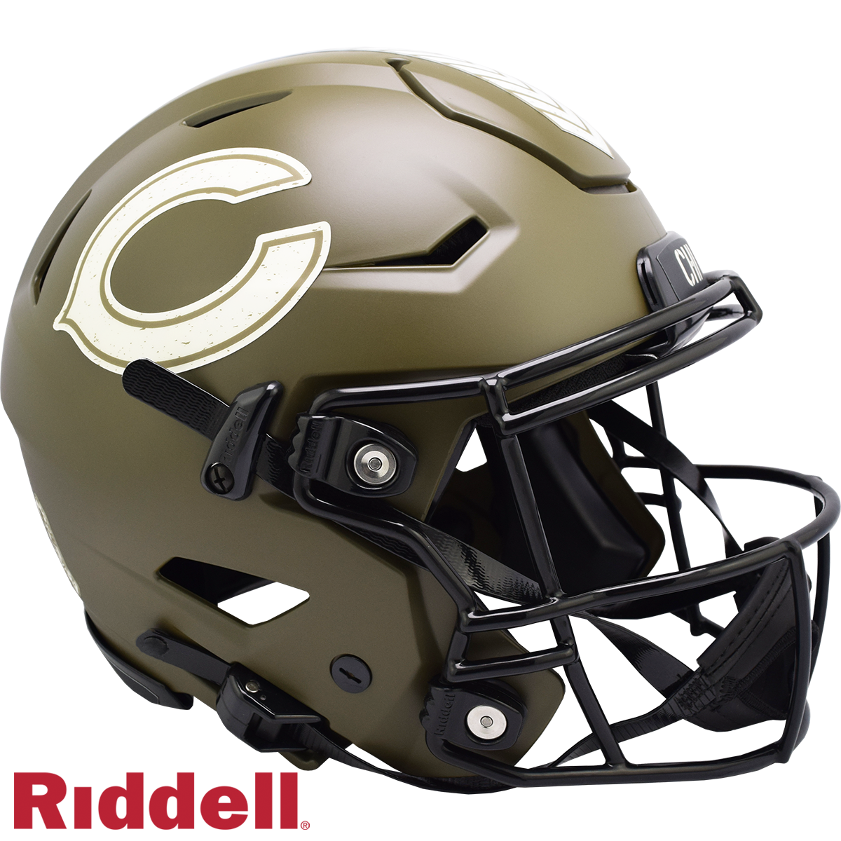 Chicago Bears Helmet Riddell Authentic Full Size SpeedFlex Style Salute To Service 2022