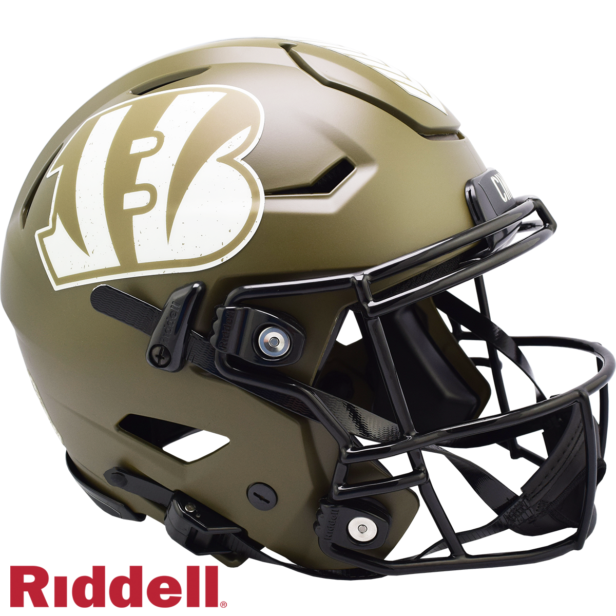 Cincinnati Bengals Helmet Riddell Authentic Full Size SpeedFlex Style Salute To Service 2022