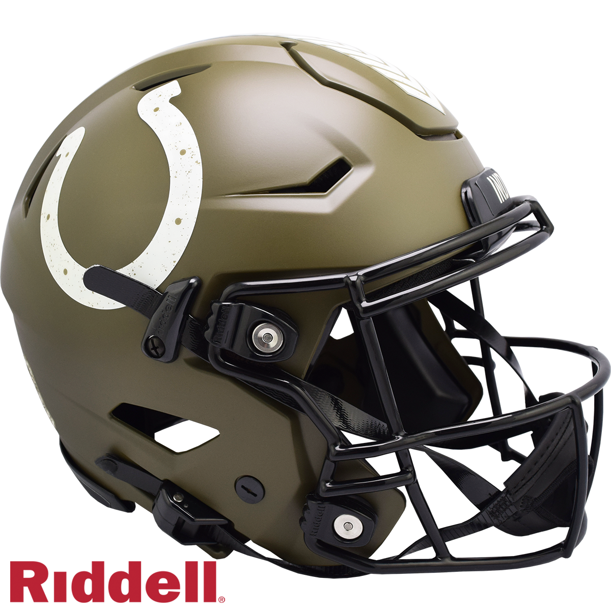 Indianapolis Colts Helmet Riddell Authentic Full Size SpeedFlex Style Salute To Service 2022