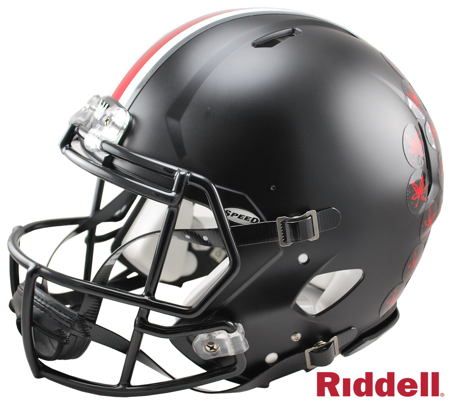 Ohio State Buckeyes Helmet Riddell Authentic Full Size Speed Style Black Alternate