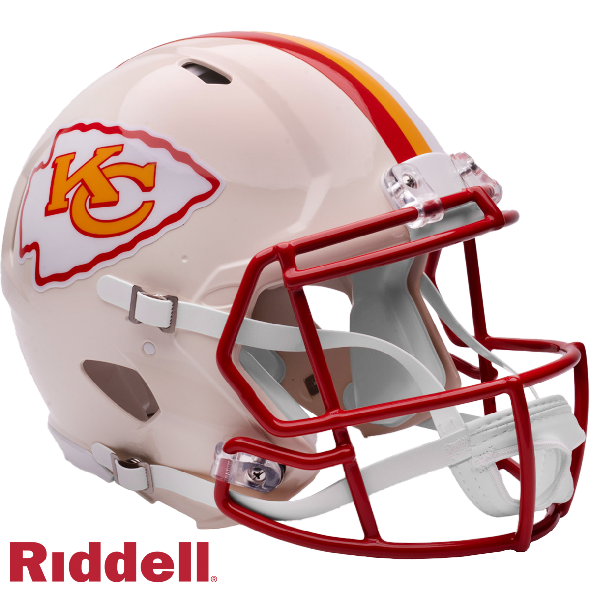 Kansas City Chiefs Helmet Riddell Authentic Full Size Speed Style Retro Collection