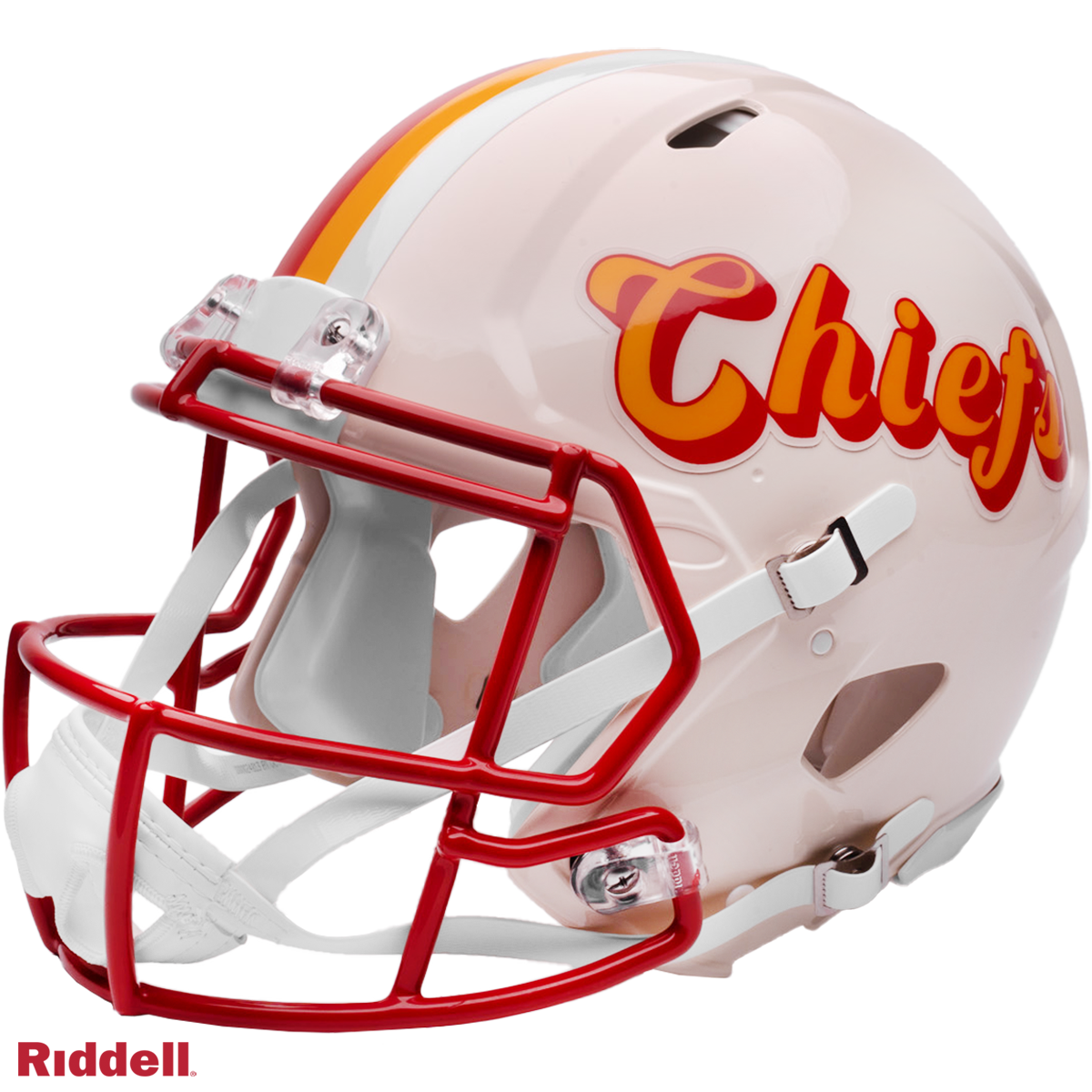 Kansas City Chiefs Helmet Riddell Authentic Full Size Speed Style Retro Collection