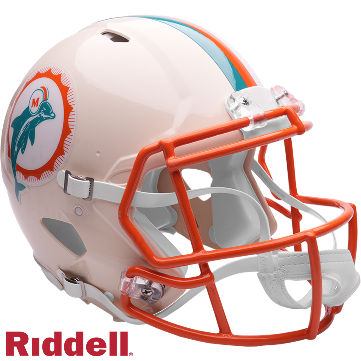 Miami Dolphins Helmet Riddell Authentic Full Size Speed Style Retro Collection