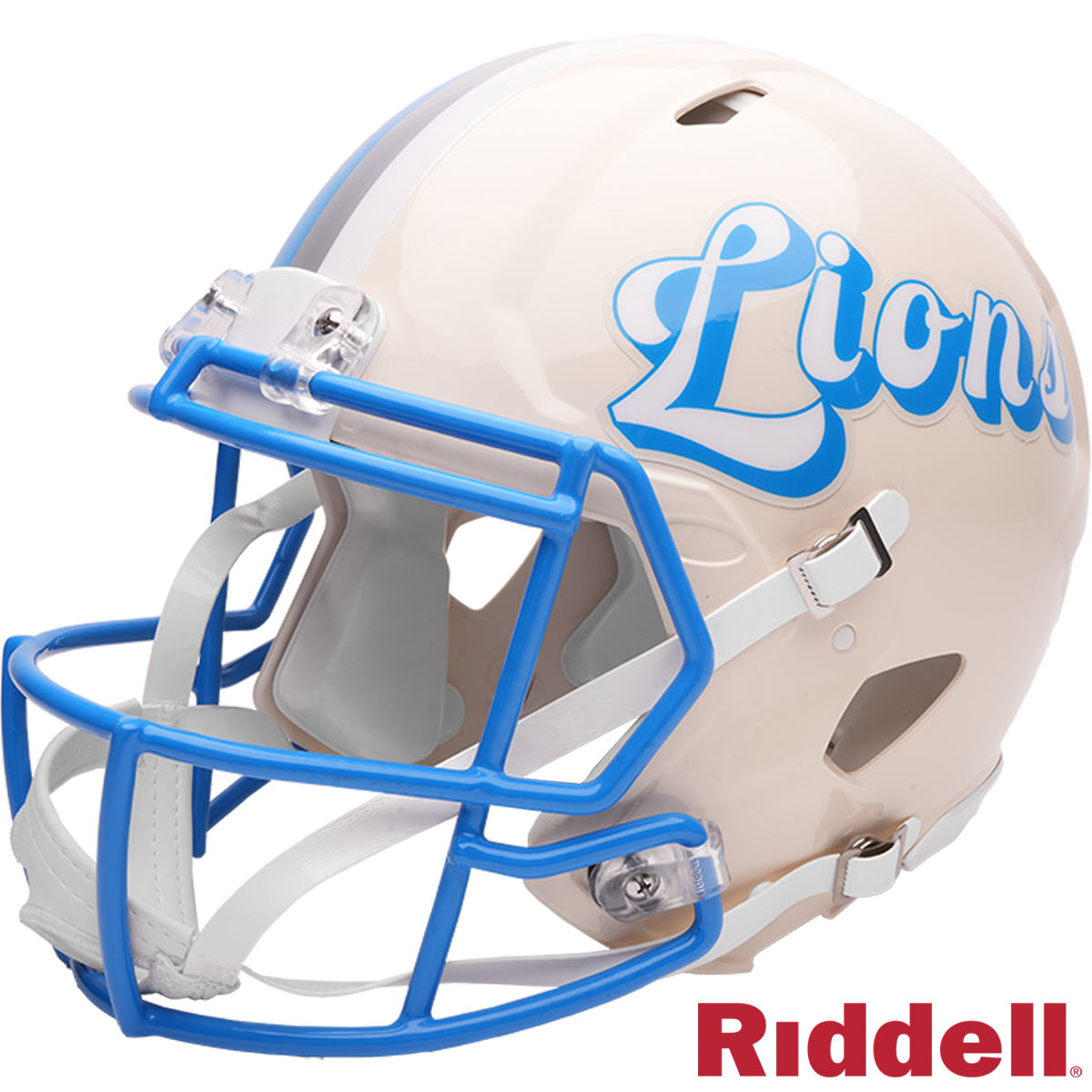 Detroit Lions Helmet Riddell Authentic Full Size Speed Style Retro Collection