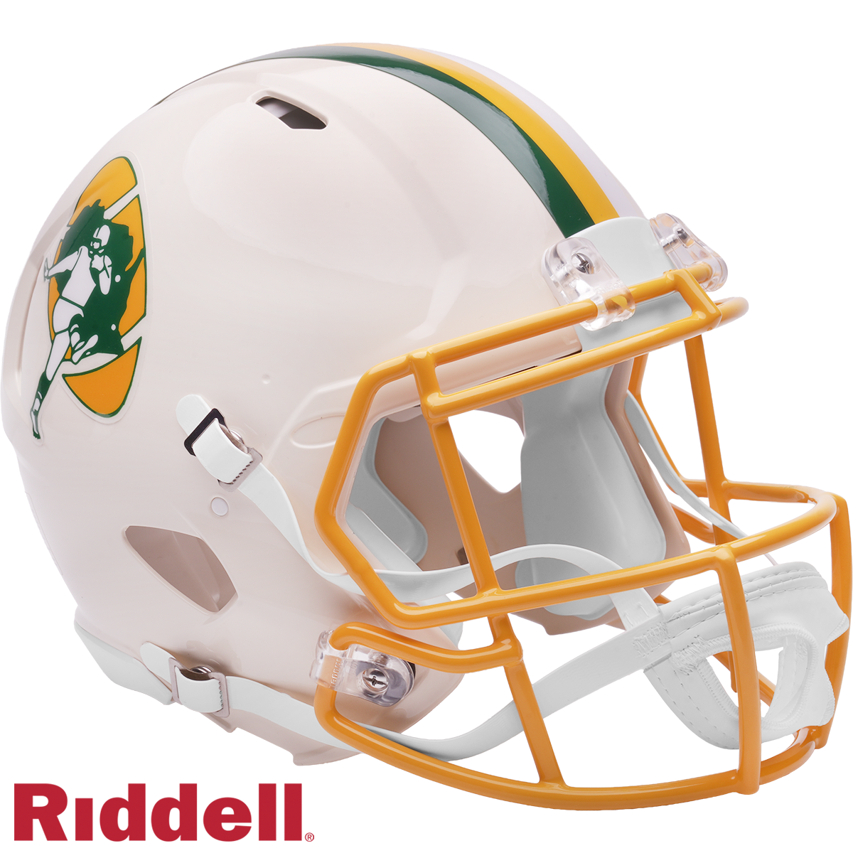 Green Bay Packers Helmet Riddell Authentic Full Size Speed Style Retro Collection