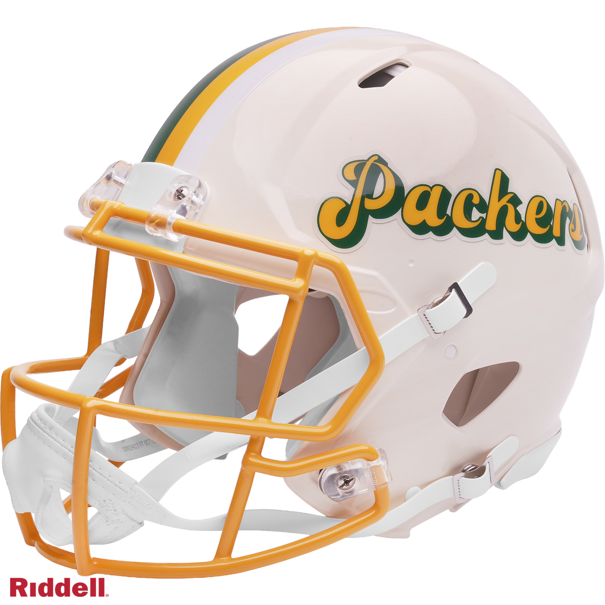 Green Bay Packers Helmet Riddell Authentic Full Size Speed Style Retro Collection