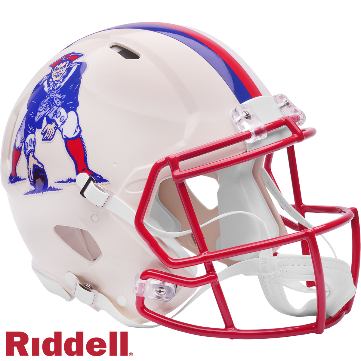 New England Patriots Helmet Riddell Authentic Full Size Speed Style Retro Collection