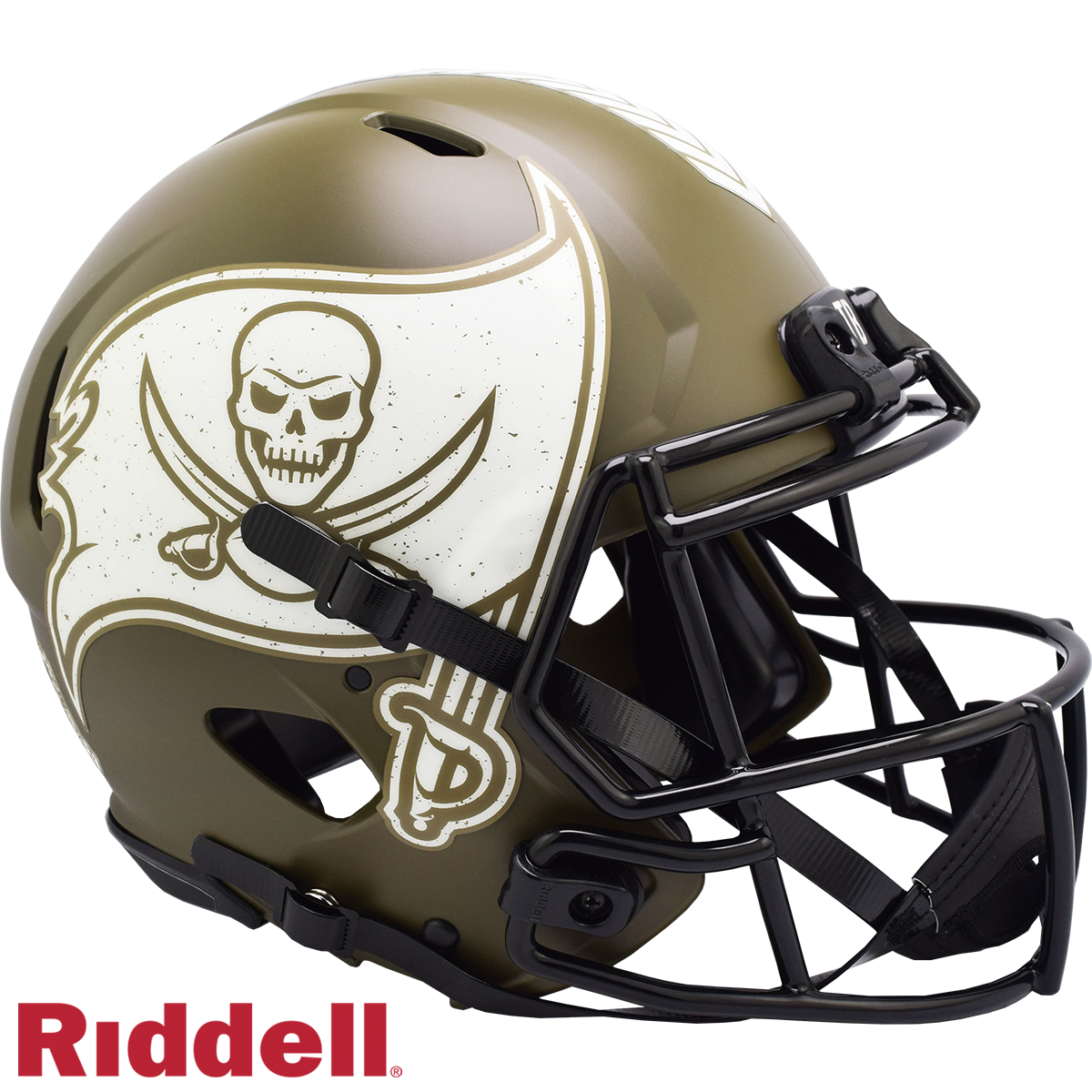 Tampa Bay Buccaneers Helmet Riddell Authentic Full Size Speed Style Salute To Service 2022