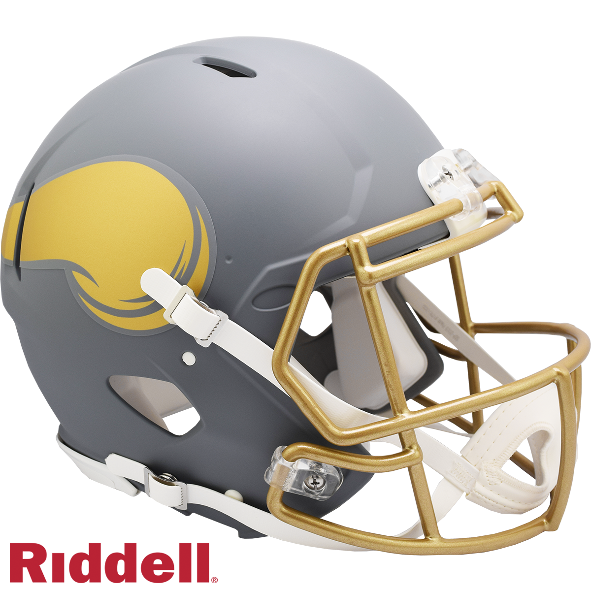 Minnesota Vikings Helmet Riddell Authentic Full Size Speed Style Slate Alternate