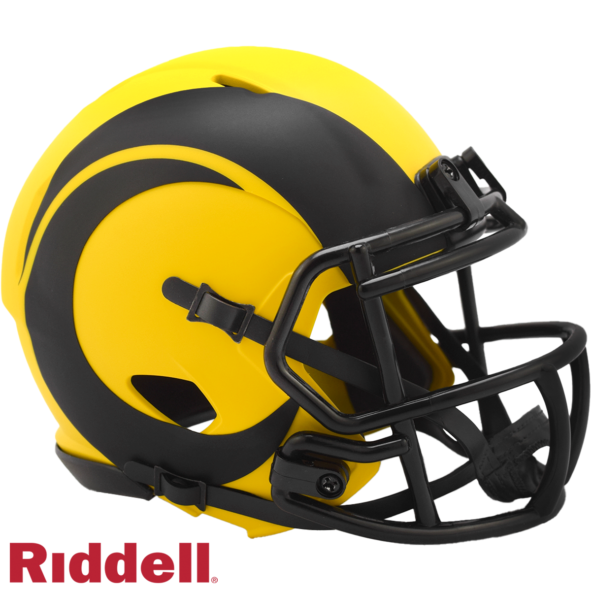 Los Angeles Rams Helmet Riddell Replica Mini Speed Style Rave Alternate